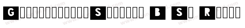 GeogrotesqueStencil B Sb Regular字体转换